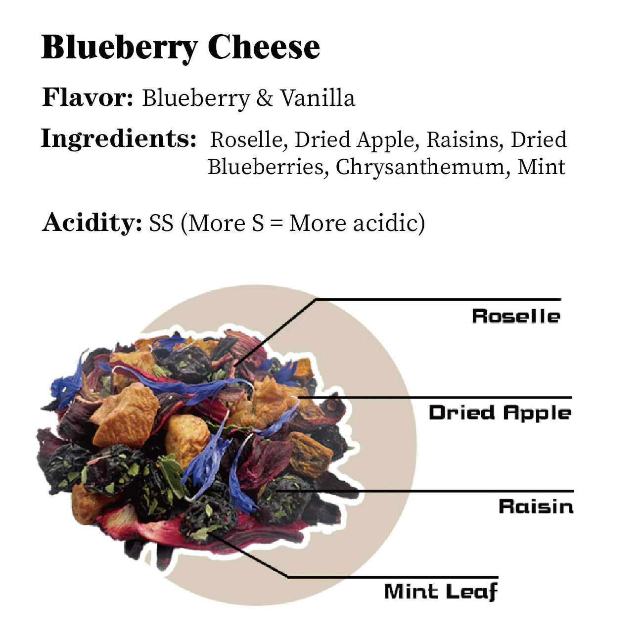 Blueberry Cheese(Calm the mind and promote sleep)
