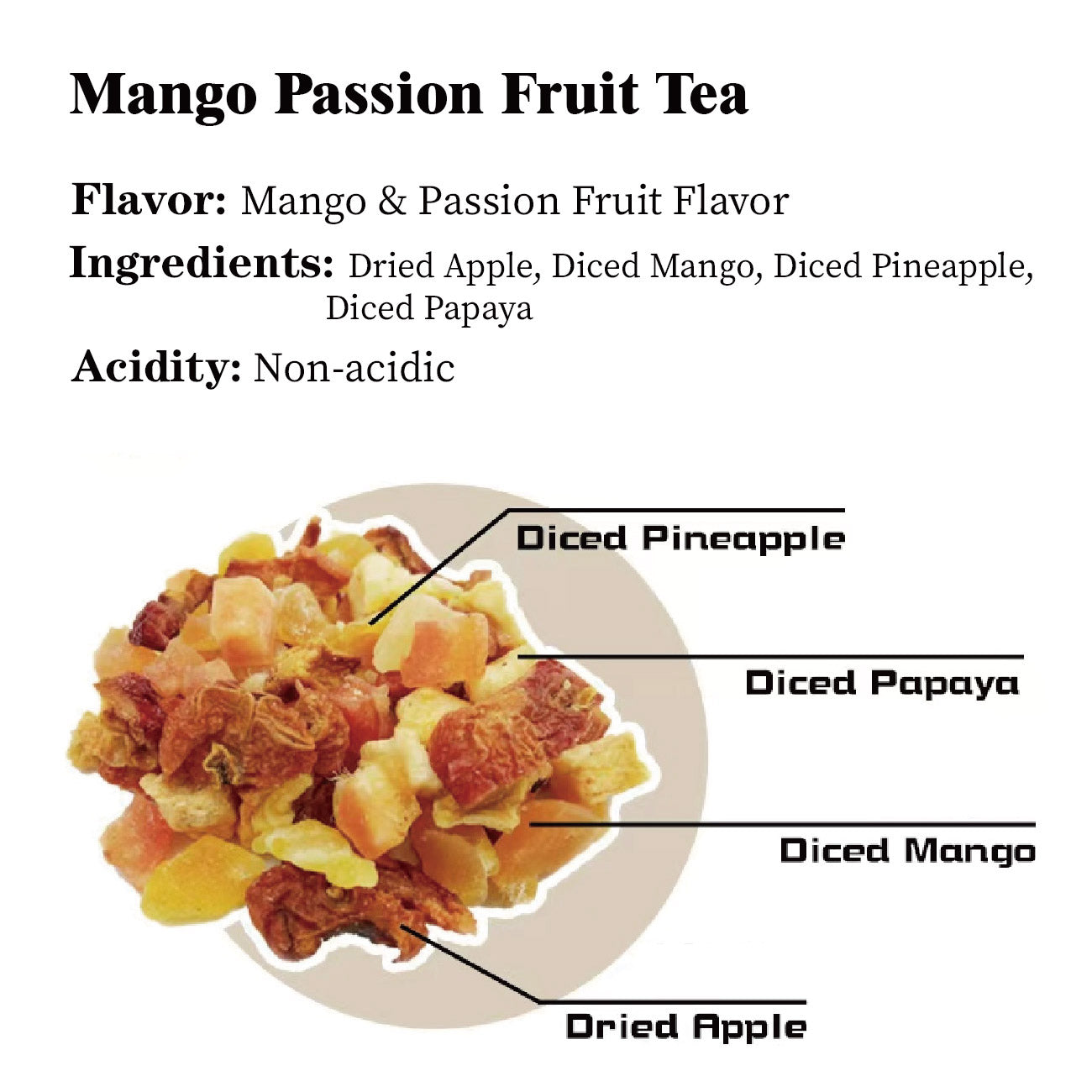 Mango Passion Fruit Tea(Support eye health)